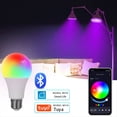 thumbnail image 2 of Bombilla LED Tuya con Bluetooth y Wifi, 110-130 V, E27, Regulable, 15 W, Compatible con Control por Voz, Iluminación para Decoración del Hogar Inteligente., 2 of 6