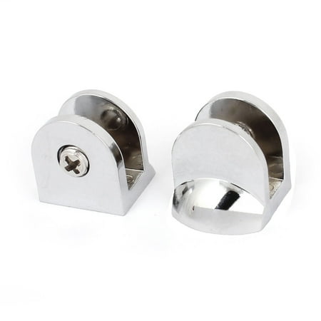 

Unique Bargains Fit 6-8mm Thick Glass Shelf Clip Clamp Holder Support Bracket 2pcs