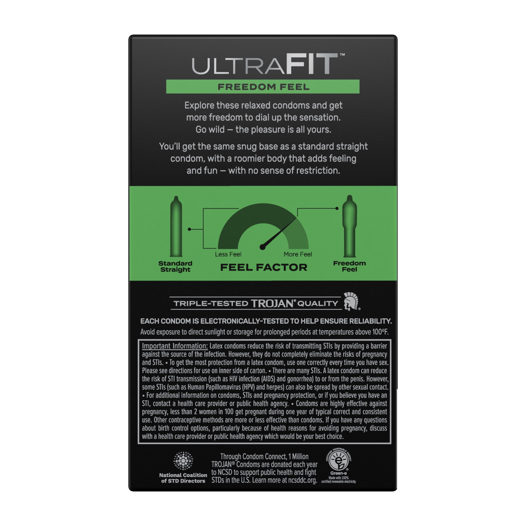 TROJAN CONDOM ULTRAFIT FREEDOM FEEL 10CT