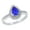 Blue, variant on Jewelry Women's Pear-Cut Green Cubic Zirconia Sterling Silver Ring