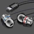 thumbnail image 4 of relayinert Universal Durable USB Type C Headphones Mic Earbuds Built-in Wired In-ear, 4 of 6