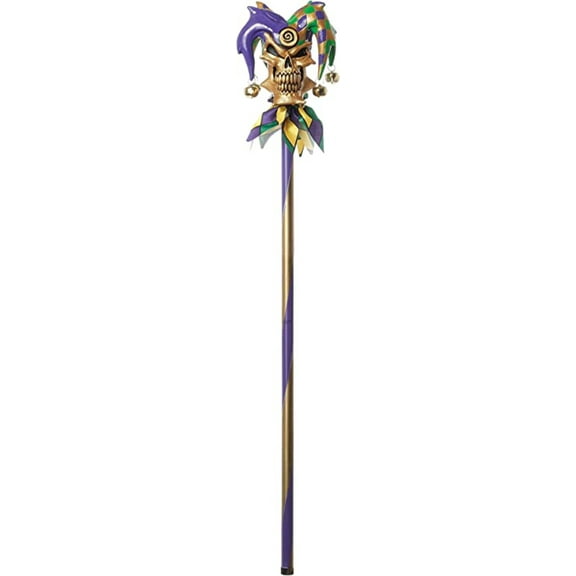 Psycho Mardi Gras Jester Cane Adult Costume Accessory