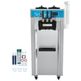 thumbnail image 2 of KFFKFF 3-Flavor Commercial Ice Cream Machine 21-31 L/H Soft Serve Ice Cream Maker 2 5.5L*2 Cylinder LED Panel and Auto Clean, 2 of 9