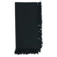 thumbnail image 4 of Fennco Styles Lizette Fringed Festive Cotton Napkins 20-inch Square, Set of 4 - Black Dinner Napkins for Everyday Use, Holidays, Banquets, Family Gatherings and Special Occasions, 4 of 5