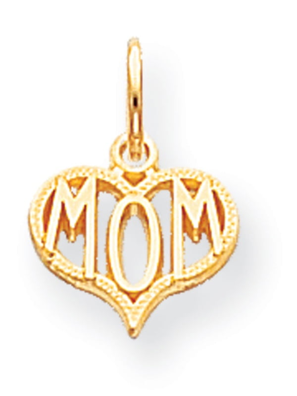 10k Yellow Gold MOM CHARM - Walmart.com