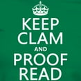 thumbnail image 3 of CafePress - Keep Calm And Proof Read (Clam) T Shirt - Women's Traditional Fit Dark T-Shirt, 3 of 4