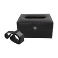 thumbnail image 1 of Caja de pañuelos para coche, de cuero sintético, multifuncional, para guardar toallas de papel. Negro, 1 of 9