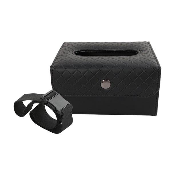 Porta pañuelos para coche Parasol Porta pañuelos para asiento trasero Porta pañuelos para asiento trasero, Negro