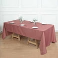 thumbnail image 5 of BalsaCircle 6 Pieces 72" x 120" Cinnamon Rose Rectangle Polyester Tablecloths Table Cover Linens, 5 of 8