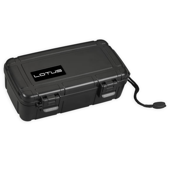 Lotus 10-Stick Travel Humidor - Black