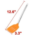 thumbnail image 2 of Kitchen Cooker Stainless Steel Grip Silicone Pancake Flexible Turner Spatula Orange, 2 of 2