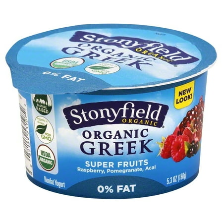 Stonyfield Sf Greek 0% 5.3oz Super Fruits