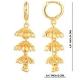 thumbnail image 4 of Efulgenz Gold Tone Hoop Earrings Style Jewelry Indian Bollywood Layered Jhumka Jhumki Dangle Earrings Set for Women, Perfect Valentines Day Gifts for Her, 4 of 5