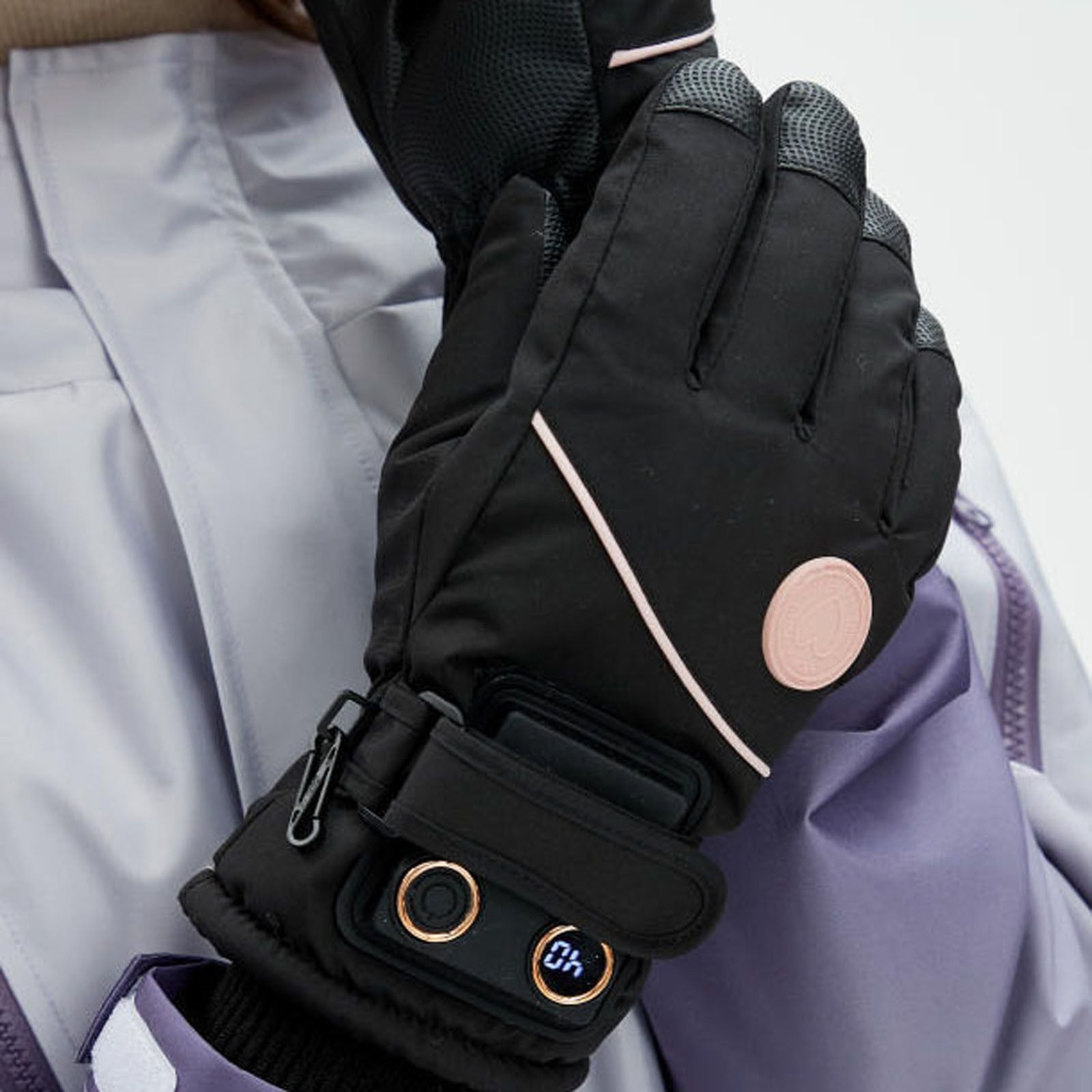 Rechargeable Heated Gloves – Adjustable 3-Heat Winter Gloves for Skiing, Motorcycle & Outdoor Work, Touchscreen Compatible (Men/Women)