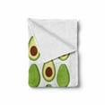 thumbnail image 2 of Avocado Soft Flannel Fleece Throw Blanket, Fruit Summer Healthy and Organic Food Themed Colorful Design, Cozy Plush for Indoor and Outdoor Use, 50" x 70", Green Brown Pale Yellow, by Ambesonne, 2 of 6