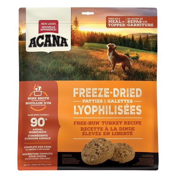 Acana, Adult - FD Patties - Free Run Turkey - 397 g - Freeze Dried Dog Food