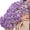 Purple lily of the b, variant on Yihuala Crochet Flower Bouquet Blanket Soft Lightweight Knitteds Throw with Pastels Tone for Mother Day Birthday 43x43inch