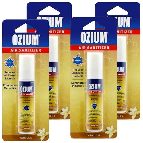 Ozium Air Sanitizer 0.8 oz Spray, Vanilla Scent 4-PACK
