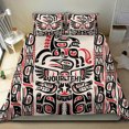 thumbnail image 4 of Housse de Couette Personnalisée Art Autochtone Haida Canada, 4 of 6