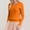 Orange, variant on DuoJiaJ Long Sleeve Shirts For Women V Neck Casual Spring Tops Ribbed Knit Slim Fit Lightweight Pullover Sweaters Oversized Sweaters For Women Beige L