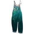 thumbnail image 2 of Nrmvnmi Women 2024 Summer Fashion Overalls Hippie Jumpsuits Floral Printed Spaghetti Strap Cute Romper Plus Size Bib Overall Mothers Day Gifts For Her, 2 of 5