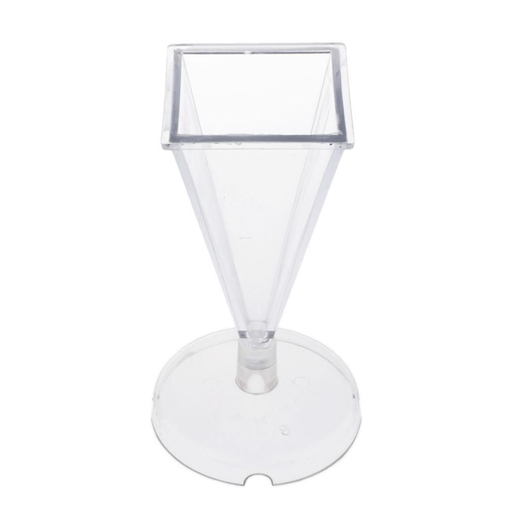 GUOOL 1 Set Pyramid Shape Candle Mould + 500g Soy Wax + 10pcs Dried Flower Candle Making Kit