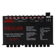 thumbnail image 1 of Car Audio Graphic Equalizer, Variable Gain Adjustment High Level Input 7-Band Graphic EQ Front Rear Subwoofer  For Stereo System, 1 of 8