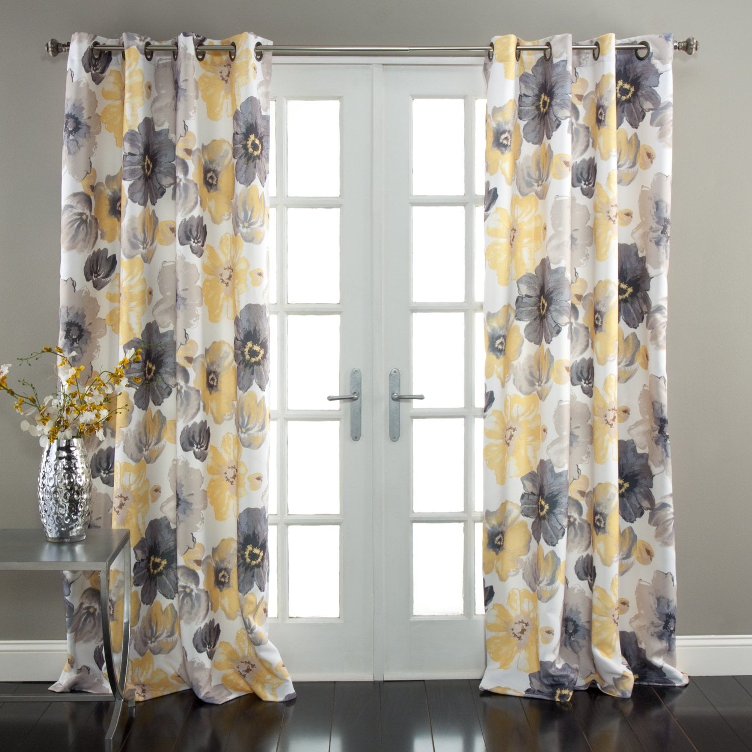 Ttup Leah Window Curtain Panel Set Of 2 84 X 52 Yellow Gray Fast Shipping Brand Lush Decor Ttup Leah Window Curtain Panel Set Of 2 84 X 52 Yellow Gray Fast Shipping Brand Lush Decor