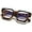Tortoise, variant on Square Thick Frame Glasses for Women Men Fashion Blue Light Glasses Trendy Chic Computer Eyeglasses (White)