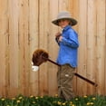thumbnail image 7 of Linzy Plush 36'' Horse Riding Stick , with Galloping Sounds, Adjustable Telescopic Stick, Adjust to 3 Different Sizes, Kids of Different Ages, Dark Brown (A-20216DB), 7 of 7