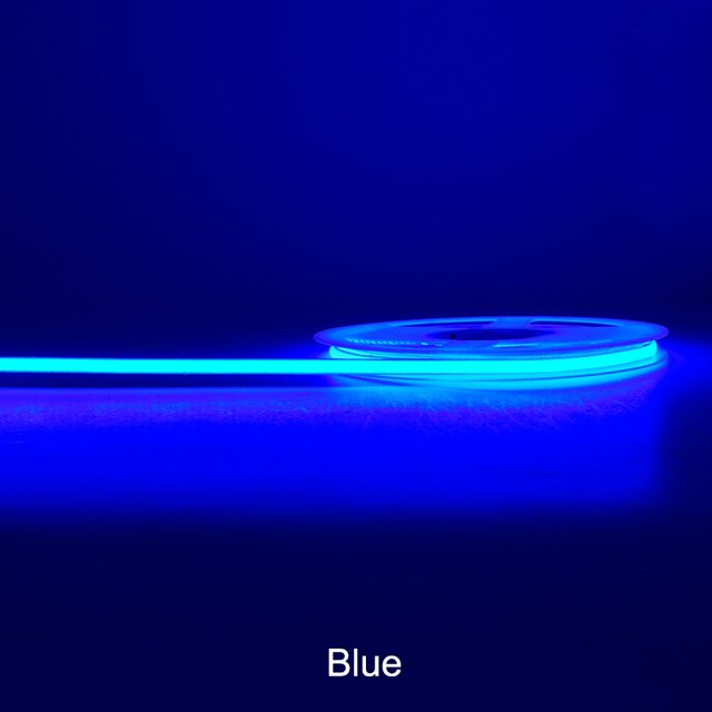 FOB COB tira de LED 12V 24V Flexible 5mm 8mm 10mm ancho RA 90 barra de luz de cinta Led de alto brillo azul hielo blanco rojo verde rosa amarillo Tan Jianjun unisex