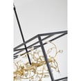 thumbnail image 3 of Design Living 8-Light Black Chandelier With Gold Branch And Clear Crystal Accents, 3 of 6