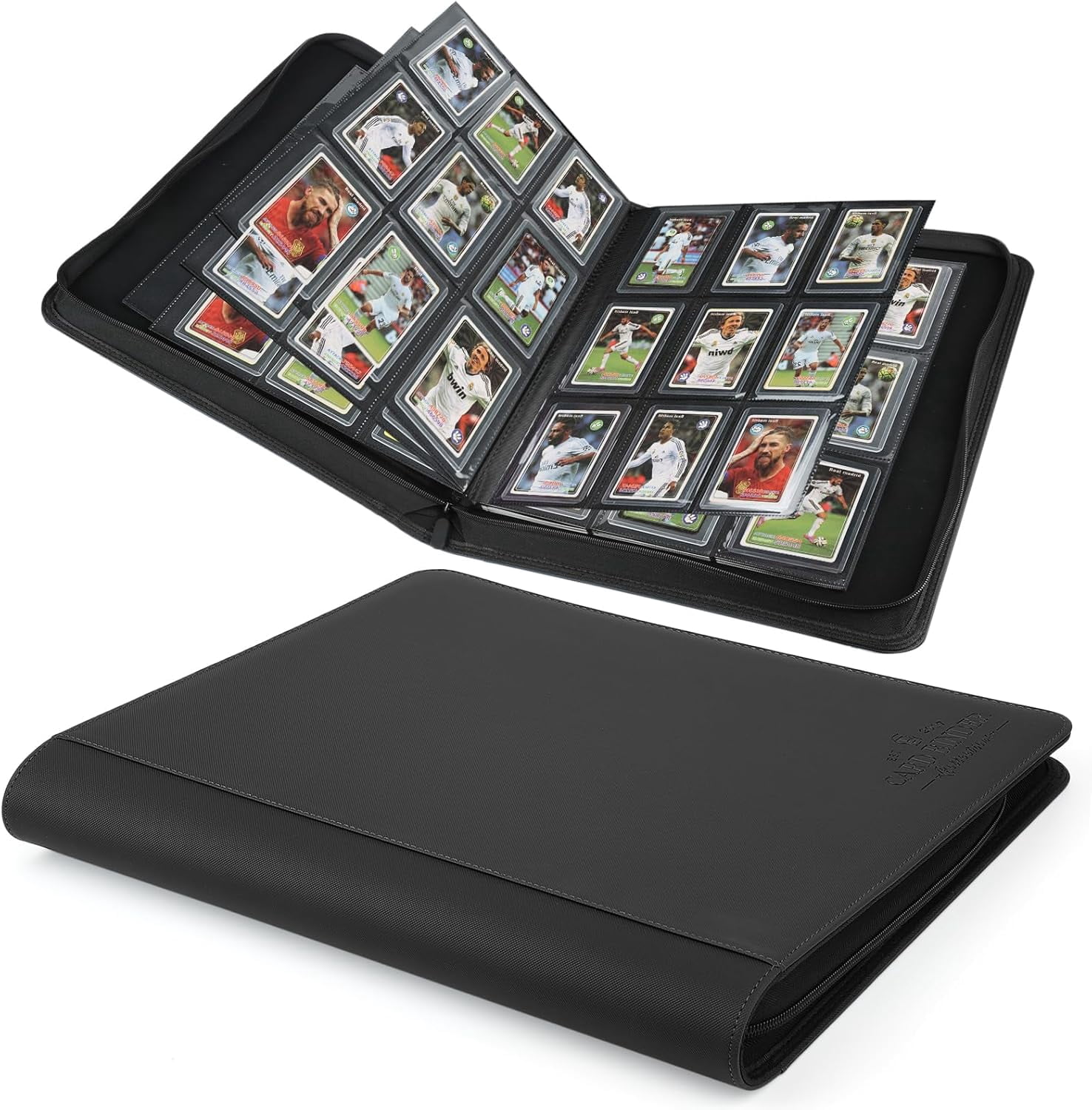 Toploader Binder, Holds 360 Toploaders, 9 Pocket Top Loader