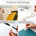 thumbnail image 4 of GREENCYCLE 3PK Industrial Flexible Nylon Label Tape Compatible for Dymo 18489 Black on White Rhino 4200 5000 5200 6000 3M PL300 Label Printer (3/4" 19mm x 11.5ft 3.5m), 4 of 7