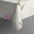 thumbnail image 4 of Floral 52" Square Waterproof Tablecloth, Floral Print Polyester Table Cover, 4 of 6