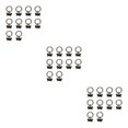 thumbnail image 2 of relayinert 10x L Track Single Stud Fitting avec Anneau Rond Moto Remorque Attaches Remorques Anneau Rond Noir 3Set, 2 of 6