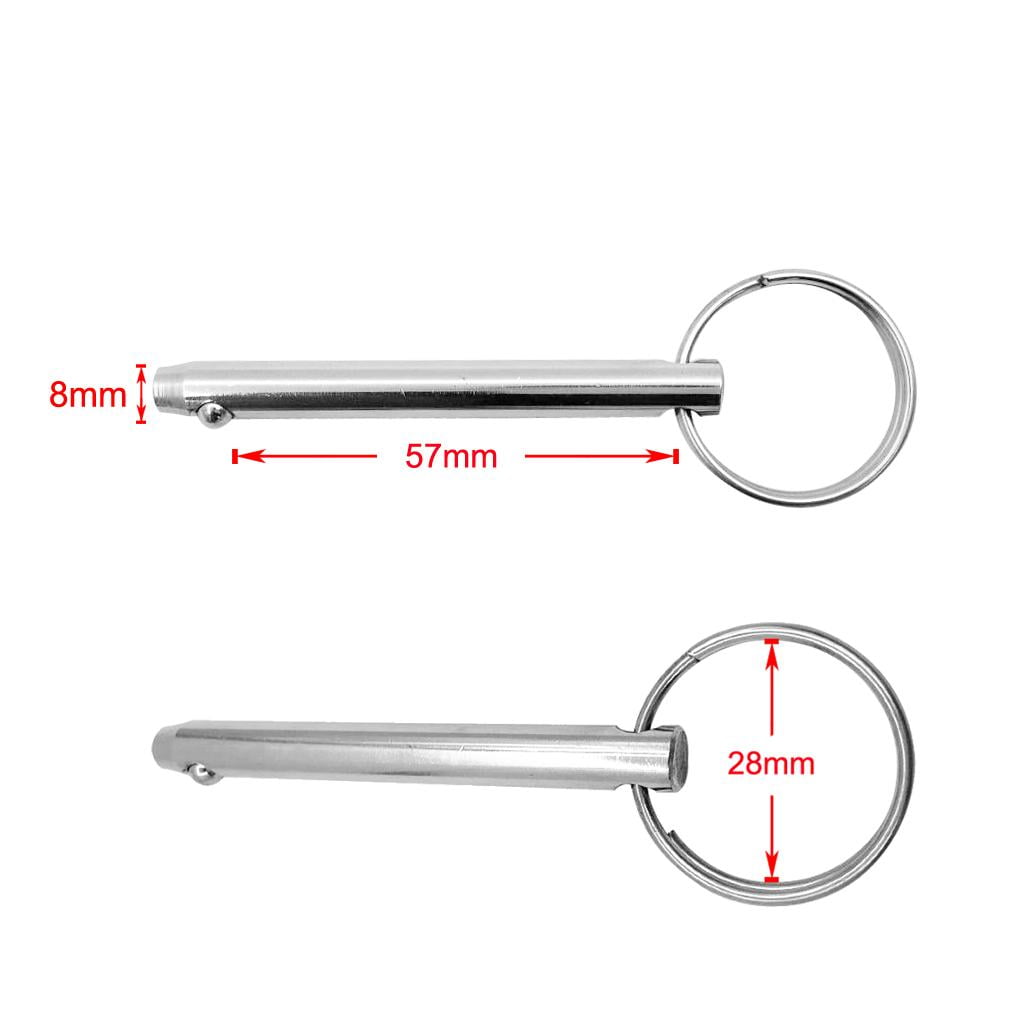 Wzmzjy 8pcs 5/16" Quick Release Pin for Bimini Top Deck Hinge 316 Stainless Steel