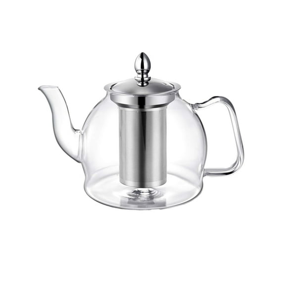 New Arrivals 1000Ml Glass Teapot with Removable Infuser, Stovetop Safe Tea Kettle