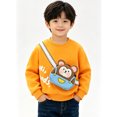 thumbnail image 5 of Abcomgle Boys Girls Sweatshirt with Cartoon 3d Crossbody Bag Casual Crew Neck Long Sleeve Pullover Sweatshirts Shirt, 5 of 5