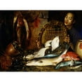 thumbnail image 3 of Theodore Wores 14x12 Black Modern Framed Museum Art Print Titled - The Chinese Fishmonger (1881), 3 of 5