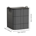 thumbnail image 3 of Foldable Storage Bag with Reinforced Handles and Zipper, Large Capacity Storage Bags, Spacious Moving Storage Bin Organizer for Quilts Clothes Bedding,1pc, 3 of 9