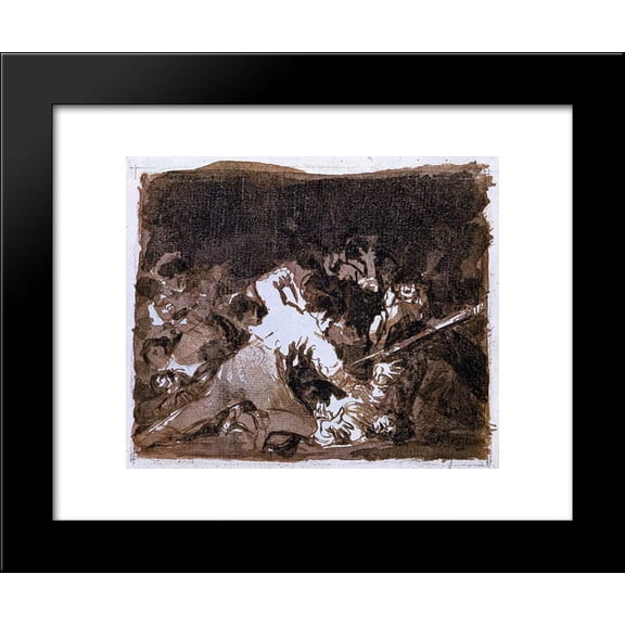War scene 20x24 Framed Art Print by Francisco Goya
