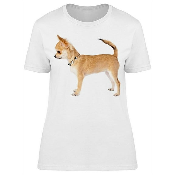 Chihuahua With Necklace Sideways T-Shirt Women -Image by Shutterstock, Female Small
