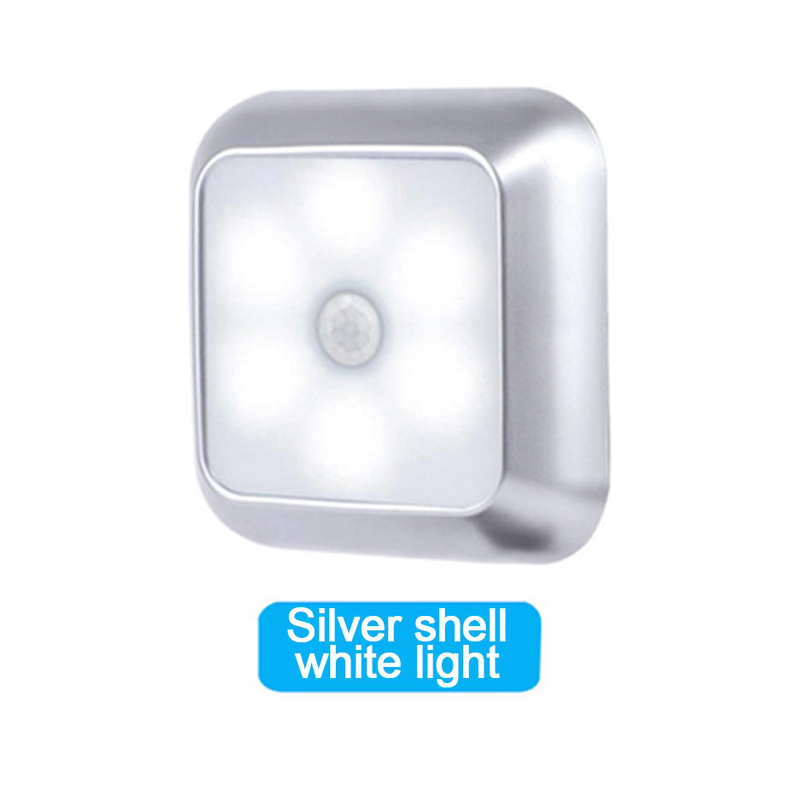 6LED USB Rechargeable Wireless Motion Sensor Nightlight Closet Wall Lamp Light 