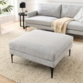 thumbnail image 7 of Modway Evermore Metal and Upholstered Fabric Ottoman in Light Gray, 7 of 7