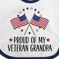 thumbnail image 4 of Inktastic Military Proud of Veteran Grandpa Boys or Girls Baby Bib, 4 of 4