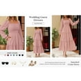 thumbnail image 6 of PRETTYGARDEN Maxi Dresses for Woman Fall Boho Long Sleeve Smocked A Line Ruffle Holiday Party Long Dress with Pockets, 6 of 6