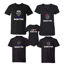 Fasciino - Halloween Monster Family Matching T-Shirts (Dad, Mom, Kid, Baby) Mummy, Wolf, Bat, Monster