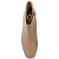 thumbnail image 5 of Journee Womens Kelssa Square Toe Kitten Heel Ankle Booties, Widths Available, 5 of 10