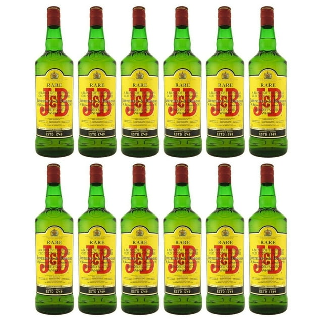 Pack de 12 Whisky J&B Blended Scotch 1 l J&B Blended Scotch